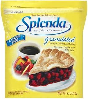 SPLENDA Sweetener Granulated Bag, 9.7-Ounce Pouches (Pack of 8)