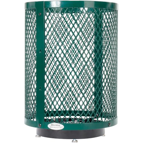 Global Industrial Green / 36 Gallon / Industrial Trash, Recycling & Compost