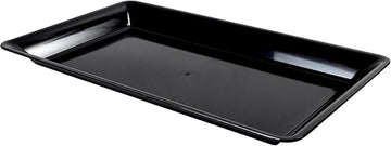 Platter Pleasers Rectangular Serving Tray, 14" x 10", Black