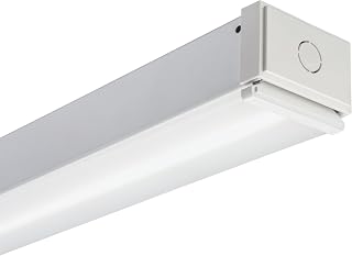 Lithonia Lighting L96 6000LM FDL MVOLT 50K 80CRI WH CLX LED 96 Inch Strip Light, 6000 Lumens, Lens, 5000K, 40W, Flat Diffuser