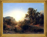 Art Oyster The Younger Karoly Marko In the Vicinity of Pisa - 21" x 28" Premium Canvas Print with Gold Frame