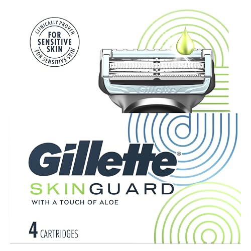 Gillette 4 Count (Pack of 2) / 4 Refills / WHITE Cartridges
