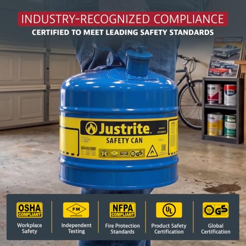 Justrite Blue / 5 Gallon / Type I Cans