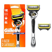 Gillette 1 Razor, 2 Refills / ProGlide Shield 1 Handle + 2 Refills / 1 Count (Pack of 1) Cartridge Razors