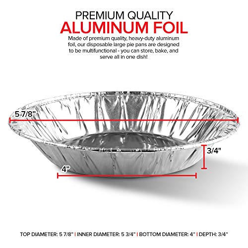Stock Your Home 50 Pack (6 Inch) / Silver / 50 Pack Pie Pans