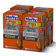 Hefty 30 Count (Pack of 4) / Gray / 39.0 gallons Trash Bags