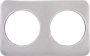 Winco Adaptor Plate, Two 8-3/8-Inch Holes, Stainless Steel