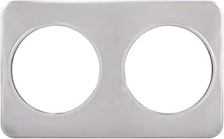 Winco Adaptor Plate, Two 8-3/8-Inch Holes, Stainless Steel
