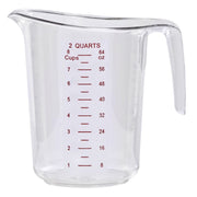 Measuring Cup 2 qt Clear Polycarbonate by HUBERT – 2.0 quarts, Polycarbonate, Clear, Model AB30D