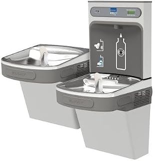 Elkay EZSTL8WSSK EZH2O Bottle Filling Station & Versatile Bi-Level ADA Cooler, Non-Filtered 8 GPH Stainless