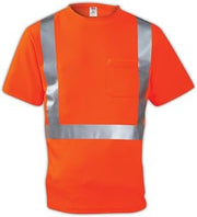 TINGLEY S75029.SM Job Sight ANSI Level 2 High-Visibility T-Shirt, Small, Hi/Vis Orange