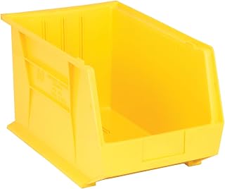 QUANTUM STORAGE SYSTEMS K-QUS260YL-2 2-Pack Ultra-Stack and Hang Bins, 18" x 11" x 10", Yellow