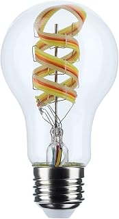 Satco 6w A19 LED 2700K-5000K RGB/White Starfish Clear E26 Base