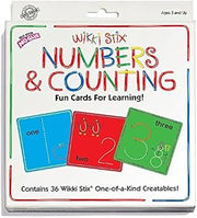 Numbers and Counting Fun Cards for Learning by Wikki Stix