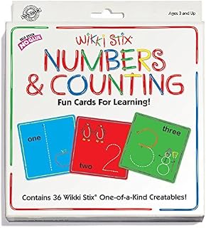 Numbers and Counting Fun Cards for Learning by Wikki Stix