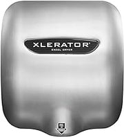 XLERATOR XL-SB Automatic High Speed Hand Dryer with Brushed Stainless Steel Cover and 1.1 Noise Reduction Nozzle, 12.5 A, 110/120 V