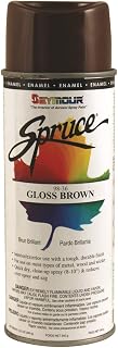 Seymour of Sycamore 98-36 16 oz Spruce General Use Enamels Spray Paint44; Gloss Brown - Pack of 12