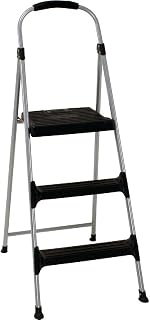 Cosco 11410PBL2 Signature Series Three Step Steel Step Stool with Plastic Steps