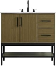 Elegant Kitchen and Bath 36" Single Bathroom Vanity in Chestnut Brown