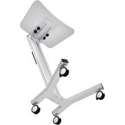 Global Industrial Mobile Laptop Workstation by IndustrialSupplies – Height adjustable, Steel/aluminum, Silver, Model PC1000