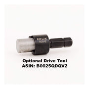 E-Z LOK M16-2.0 Internal Threads, 1-8 External Threads, 19.84 mm Length / 7/8" / Black Thread Locking Inserts