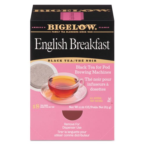 English Breakfast Tea Pods by Bigelow Tea – 18 Count (Pack of 1), Pack of 18, Model 9906