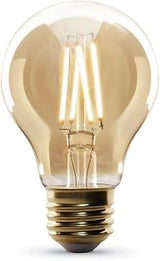 Feit Electric A19 LED Vintage Exposed Filament Light Bulb, 60W Eq