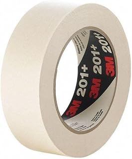 3M 70006745478 Masking Tape, General Use, 201+, .47" W x 60 yd, Tan - 1028587