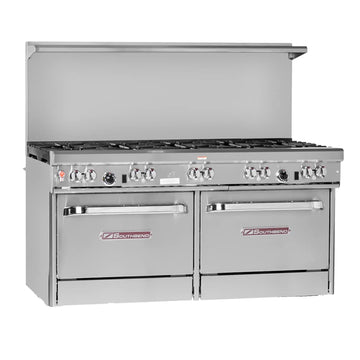 Southbend 60" Ultimate Restaurant Gas Range w/ 2 Star-Saute Burners Front Left by Jenn-Air – 3.9 cubic_feet, Iron, Stainless-Steel, Model 4604AC-5R