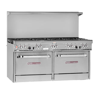 60" Ultimate Restaurant Gas Range w/ 4 Pyromax Burners by Southbend – 11.5 cubic_feet, Iron, Stainless-Steel, Model 4607DC-2RR