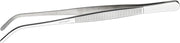 Winco 8" Silver Curved Plating Tong