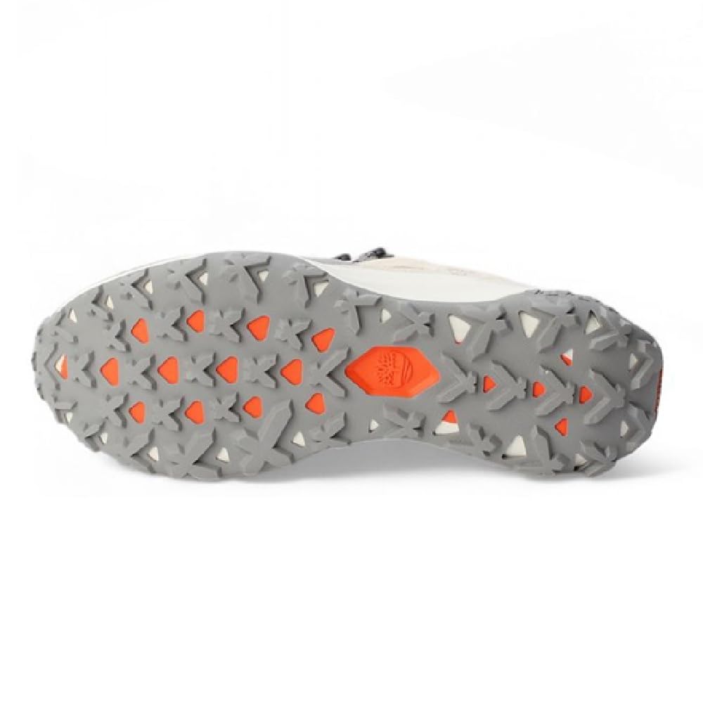 Men's Motion Access Low Lace-Up Waterproof Sneaker by Timberland – 7.5, Leather, Light Grey Mesh