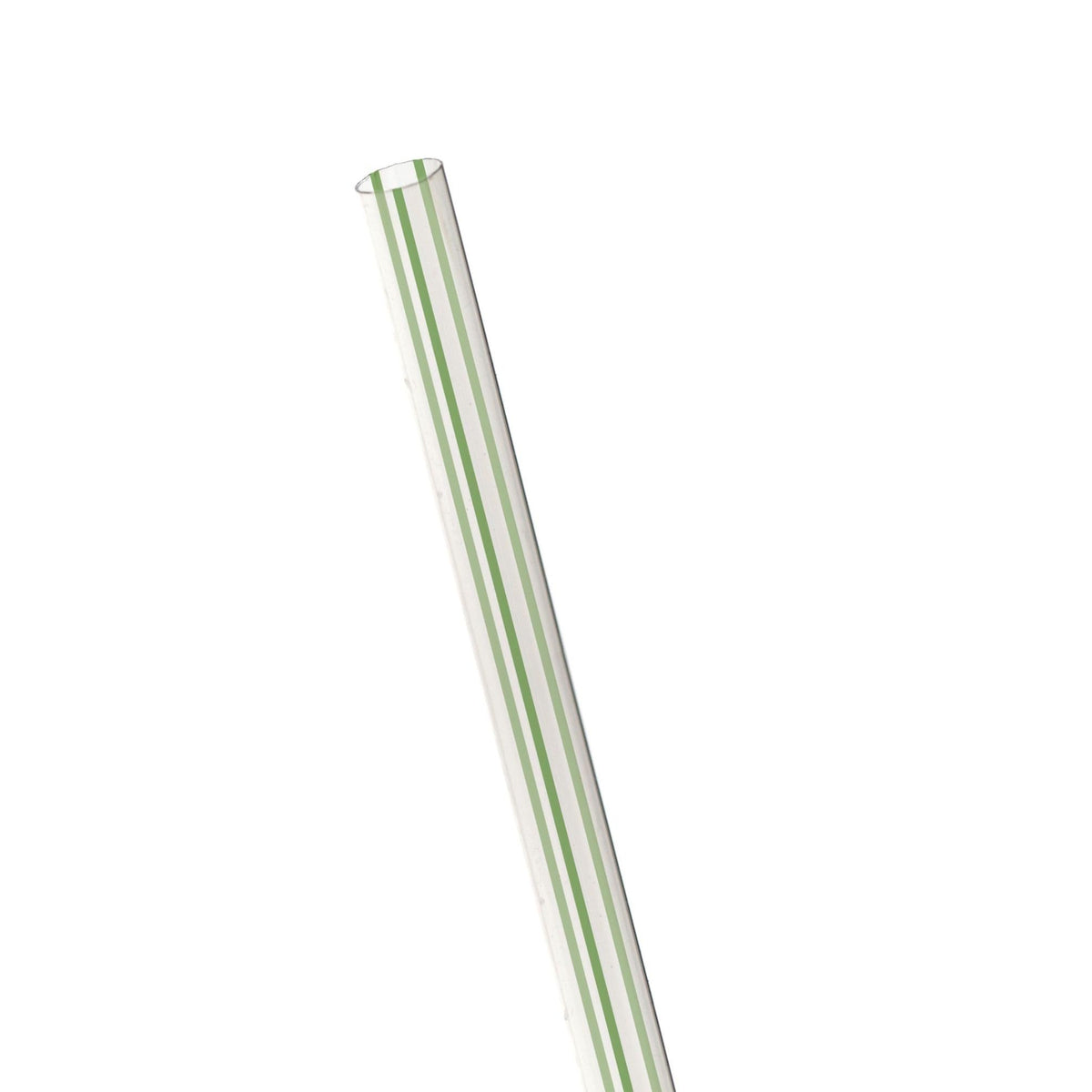 ECO PRODUCTS Bulk / 9600 / 7.75" Clear W/Stripe Straws