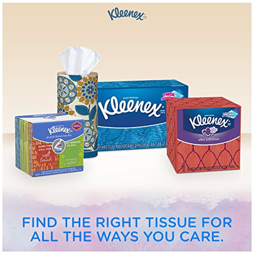 Kleenex White / 170 Count (Pack of 6) / 130 tissues, 6 rectangle boxes Box Tissues
