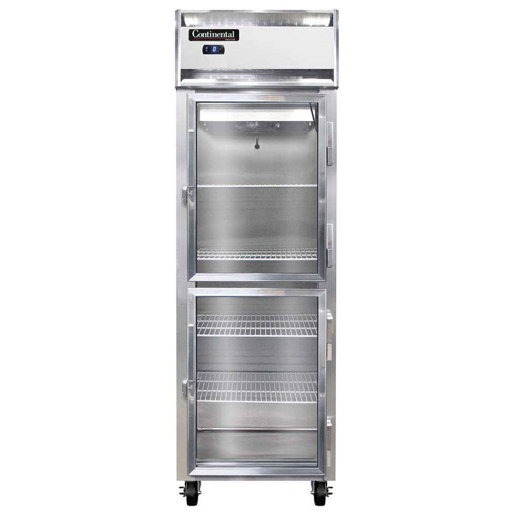 1FS-SA-GD-HD Single Section Reach In Glass Door Freezer by Continental Refrigerator – Commercial Grade