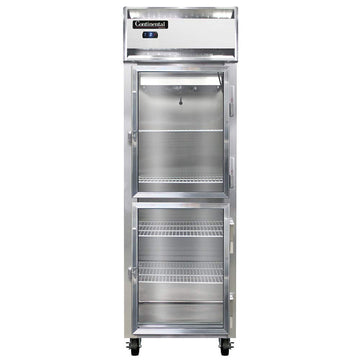 1FS-SA-GD-HD Single Section Reach In Glass Door Freezer by Continental Refrigerator – Commercial Grade