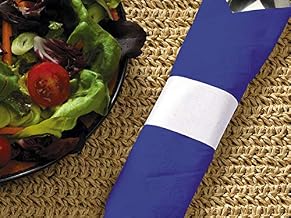 Hoffmaster White Paper Napkin Band, 4.25 x 1.5 inch - 5000 per case.