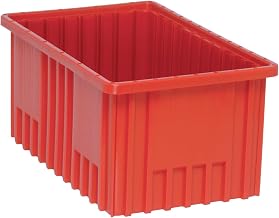 Quantum Storage DG92080 Dividable Grid Heavy Duty Part Organizer Bins - 16-1/2" x 10-7/8" x 8" - 8 Pack