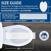 Bemis Elongated / American,Elongated / White Toilet Seats