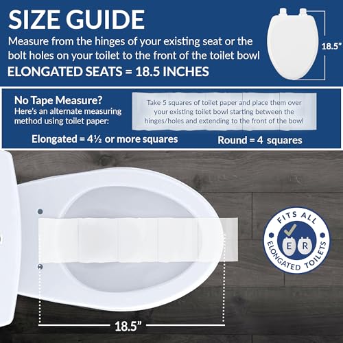 Bemis Elongated / American,Elongated / White Toilet Seats