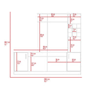 Tuhome White / Modern / 1 Medicine Cabinets