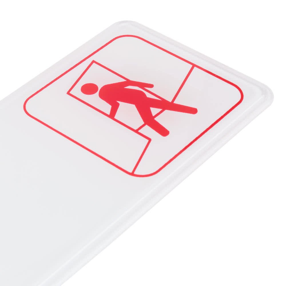 Exit Sign by Royal Industries – 3x9 inches, Plastic, "Exit" (Red), Model ROY 394509