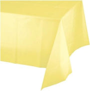 Creative Converting Touch of Color Plastic Table Cover, 12-Count, Mimosa