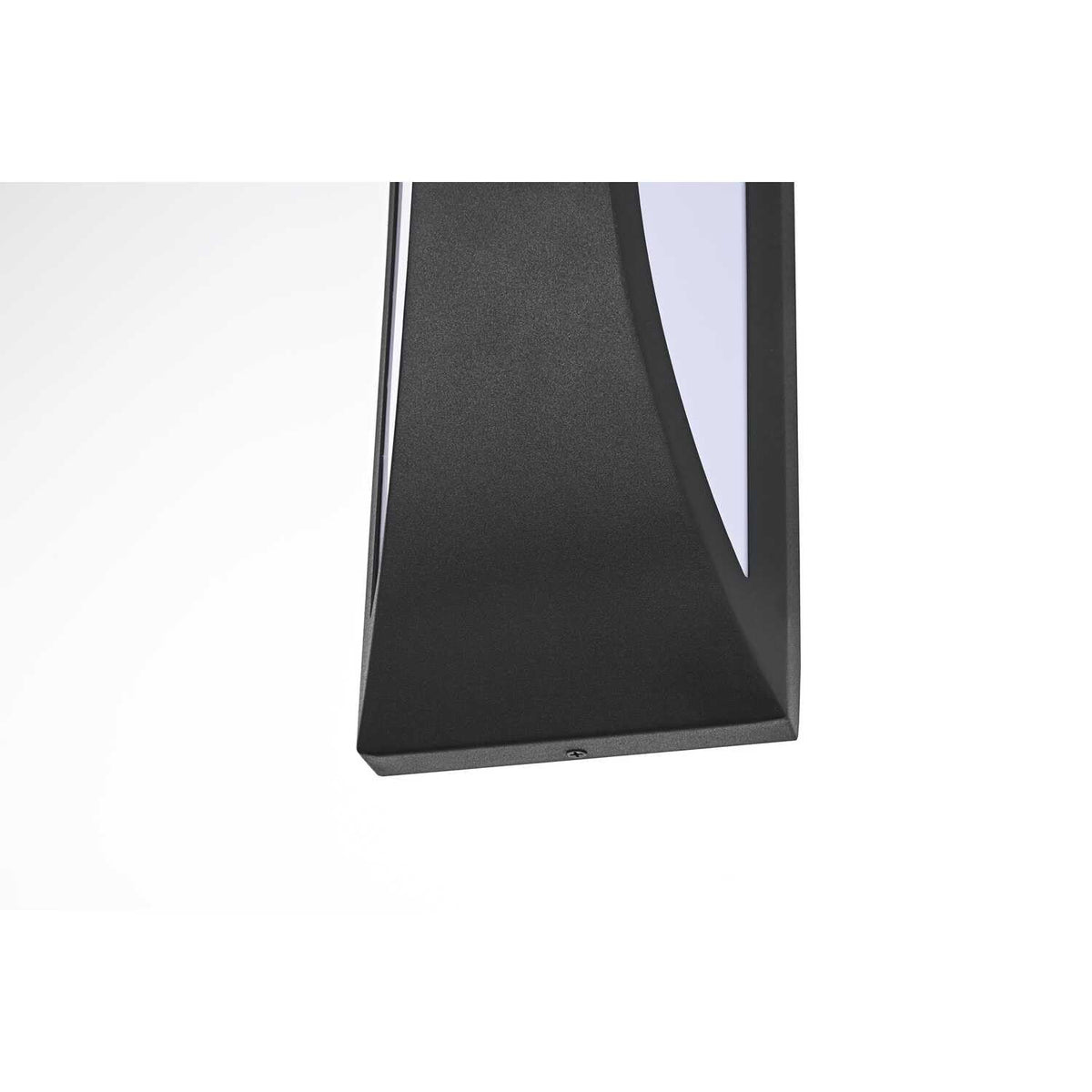 Zayn LED Outdoor Wall Sconce Black by Lighting Design – 8.2", Iron, Black, Model OD407W14BK