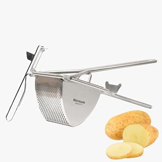 Westmark Famos 612622E7 Potato Ricer and Peeler, 2-Piece Set, Stainless Steel/Steel, Triangle, Silver