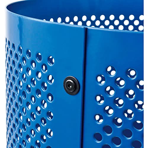 Global Industrial Blue / Industrial / 36.0 gallons Outdoor Trash Cans