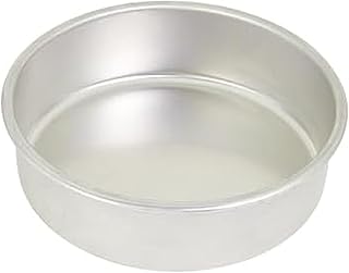 Chicago Metallic 8 Inch Round Cake Pan | Heavy-Gauge Recycled Aluminum Baking Pan with Wire-Reinforced Rim for Even Baking, Layer Cakes, Cheesecakes