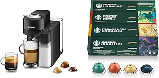 Nespresso Vertuo Lattissima by De'Longhi, Black + Starbucks Capsules