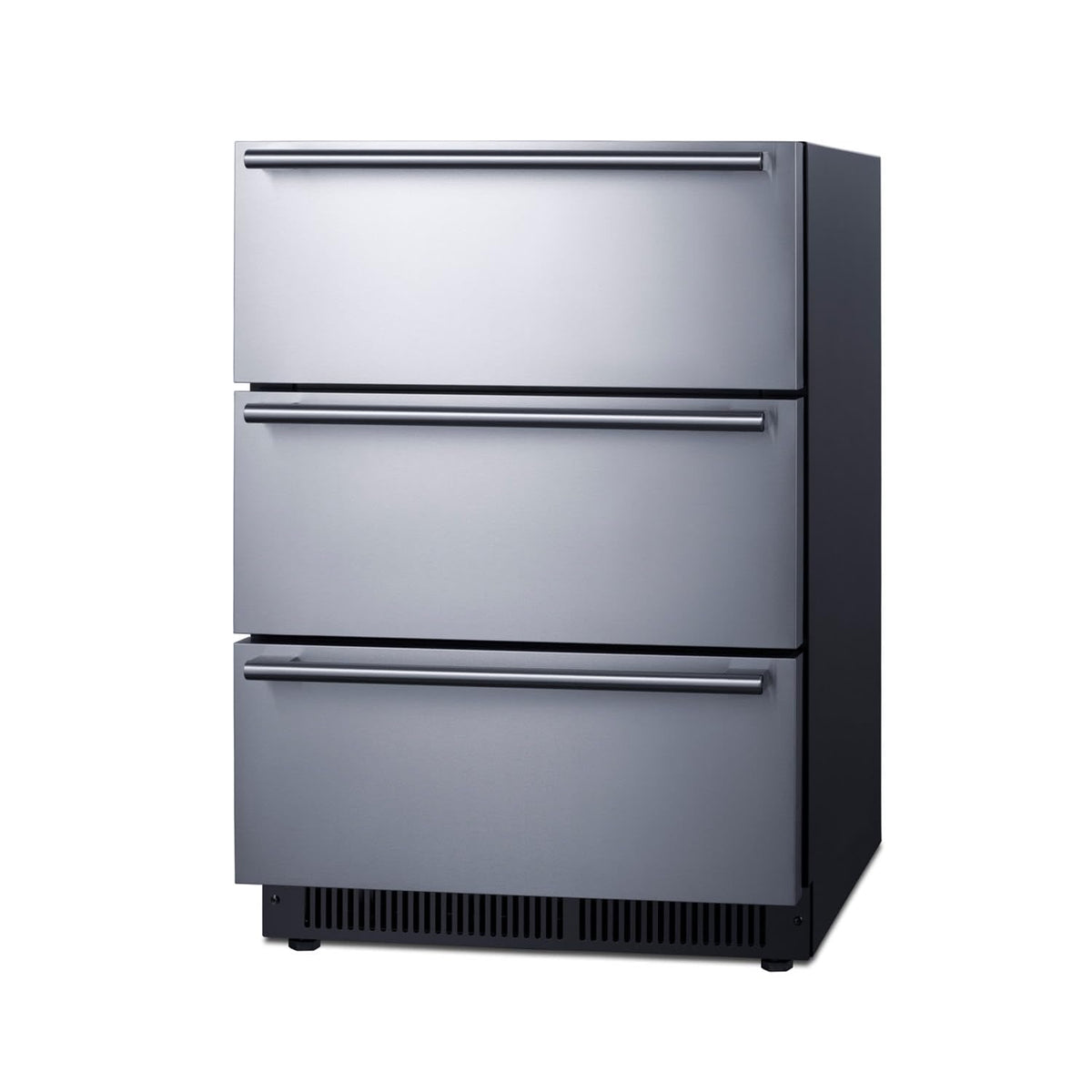 Summit 24" 3 Drawer Refrigerator by Summit Appliance – 23.38x25.63x33.88, 4.9 cubic_feet, In Description, Outdoor, Model SP6DS3D