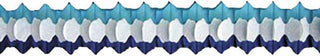 HUBERT Paper Arch Garland Decoration Light Blue - 12'L
